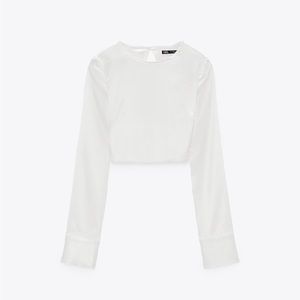 ZARA: SATIN CROP TOP